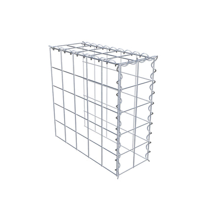 Extra gabion typ 4 50 cm x 50 cm x 20 cm (L x H x D), maskstorlek 10 cm x 10 cm, spiral