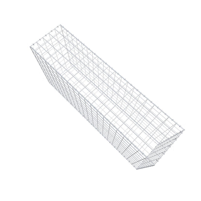 Gabbione 200 cm x 100 cm x 50 cm (L x H x P), maglia 10 cm x 10 cm, anello a C