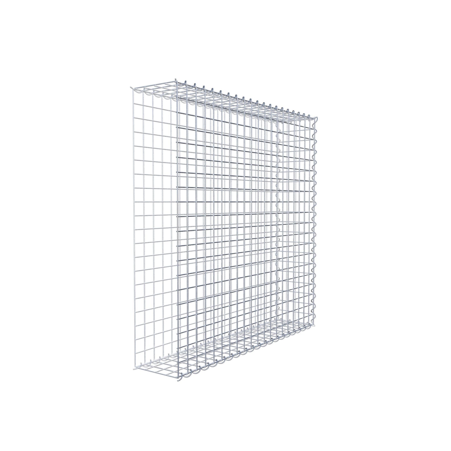 Opvokset gabion type 2 100 cm x 100 cm x 20 cm (L x H x D), maskestørrelse 5 cm x 5 cm, spiral
