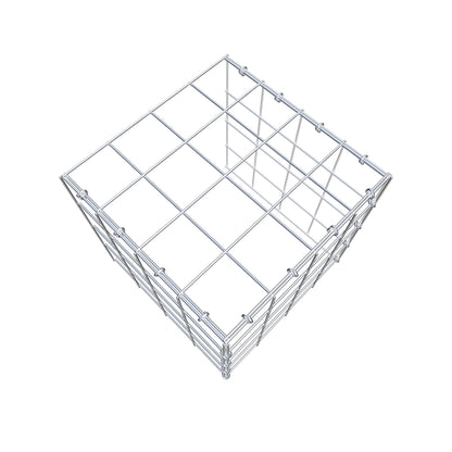 Mounted gabion type 4 40 cm x 40 cm x 40 cm (L x H x D), mesh size 10 cm x 10 cm, C-ring