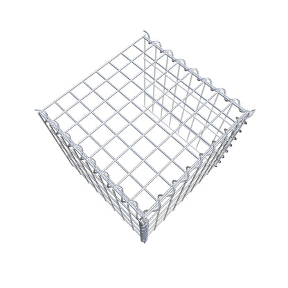 Add-on schanskorf type 4 40 cm x 40 cm x 40 cm (L x H x D), maaswijdte 5 cm x 10 cm, spiraalvormig