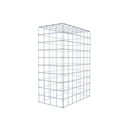 Fourche rapportée type 3 100 cm x 70 cm x 40 cm (L x H x P), mailles 10 cm x 10 cm, anneau en C