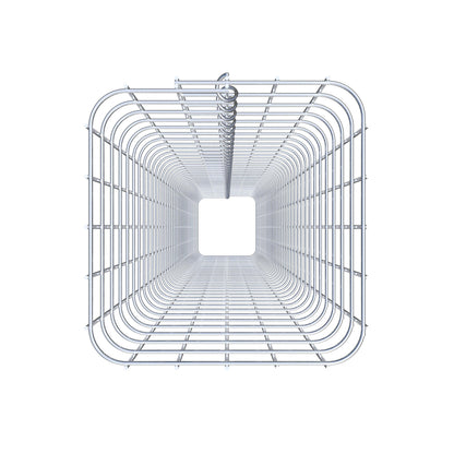Colonne de gabion carrée galvanisée à chaud, 27 cm x 27 cm, 200 cm de hauteur, MW 5 cm x 5 cm