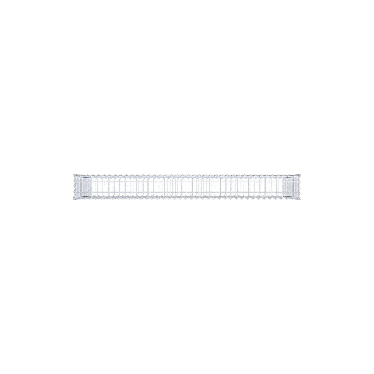 Gabion 200 cm x 100 cm x 20 cm (L x H x D), maskestørrelse 5 cm x 5 cm, spiral