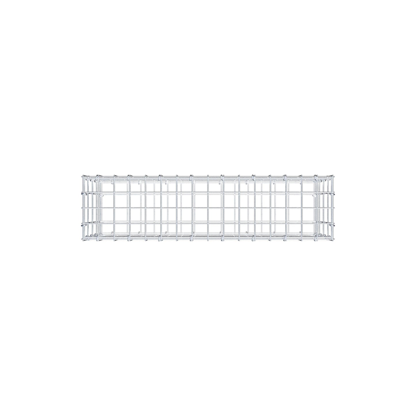 Gabion 80 cm x 40 cm x 20 cm (L x H x D), maskstorlek 5 cm x 10 cm, C-ring