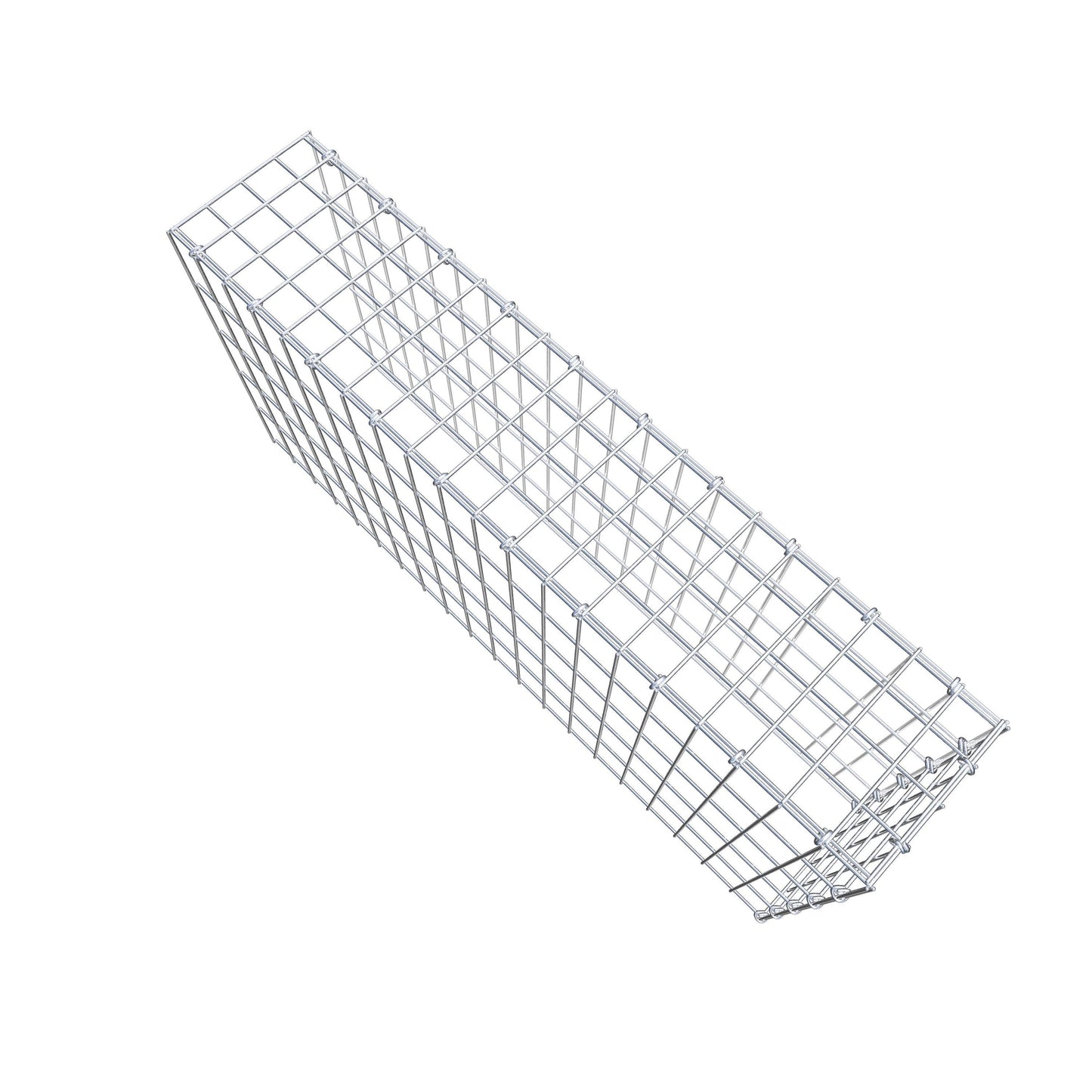 Gavión complementario de tipo 4 100 cm x 50 cm x 20 cm (largo x alto x fondo), malla 5 cm x 10 cm, anillo en C