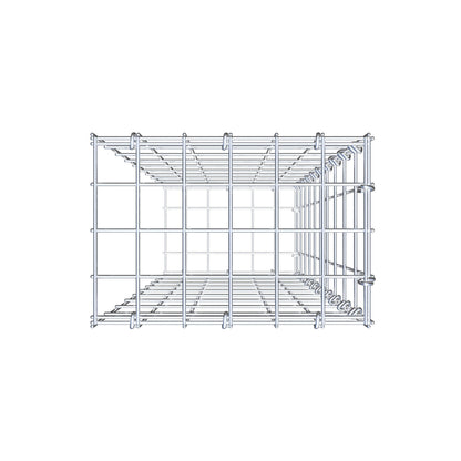Anbaugabione Typ 2 100 cm x 30 cm x 20 cm, Maschenweite 5 cm x 10 cm, C-Ring