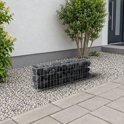 Gabion 100 cm x 30 cm x 20 cm (L x H x P), mailles 5 cm x 10 cm, spirale