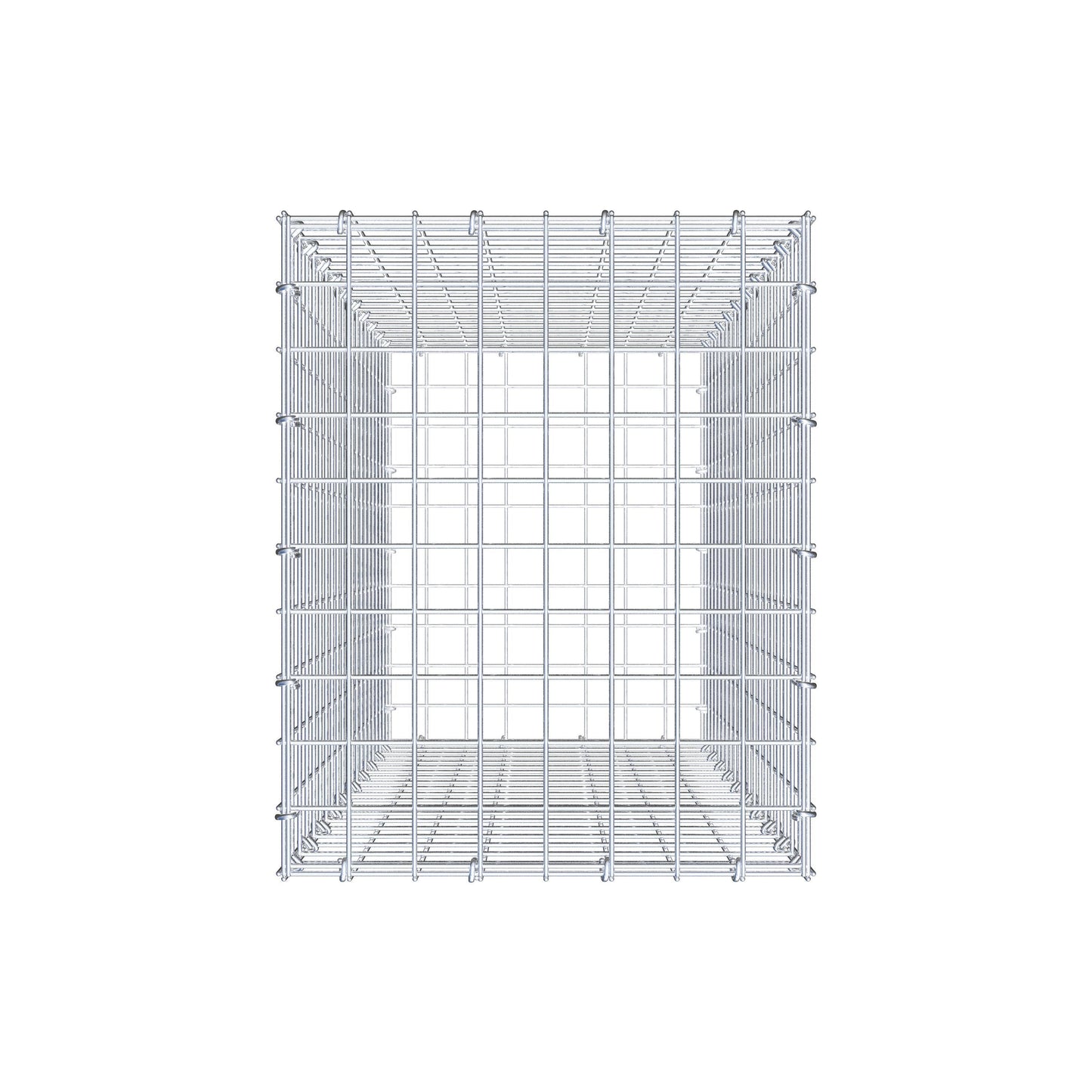 Gabion 100 cm x 40 cm x 50 cm (L x H x D), maskstorlek 5 cm x 5 cm, C-ring