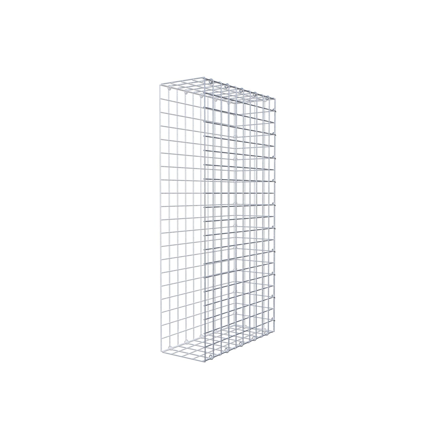 Type 2 oplegkorf 100 cm x 50 cm x 20 cm (L x H x D), maaswijdte 5 cm x 5 cm, C-ring