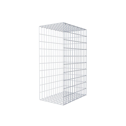 Mounted gabion type 2 100 cm x 60 cm x 40 cm, mesh size 5 cm x 10 cm, C-ring