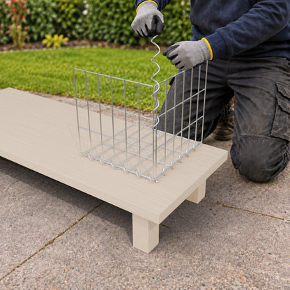 Gavión 30 cm x 30 cm x 30 cm (L x A x P), luz de malla 5 cm x 10 cm, en espiral