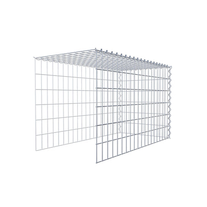 Gabbione aggiuntivo tipo 4 100 cm x 60 cm x 50 cm (L x H x P), dimensione maglia 5 cm x 10 cm, a spirale
