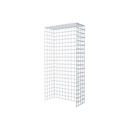 Fästbar gabion typ 4 100 cm x 20 cm x 50 cm (L x H x D), maskstorlek 5 cm x 5 cm, C-ring