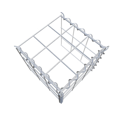Gabbione aggiuntivo tipo 4 30 cm x 30 cm x 30 cm (L x H x P), dimensione maglia 10 cm x 10 cm, a spirale
