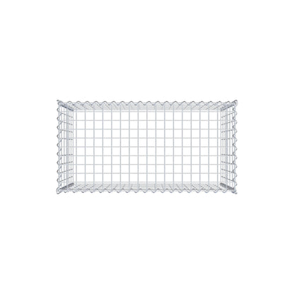 Gabion rapporté type 3 100 cm x 60 cm x 50 cm (L x H x P), mailles 5 cm x 10 cm, spirale