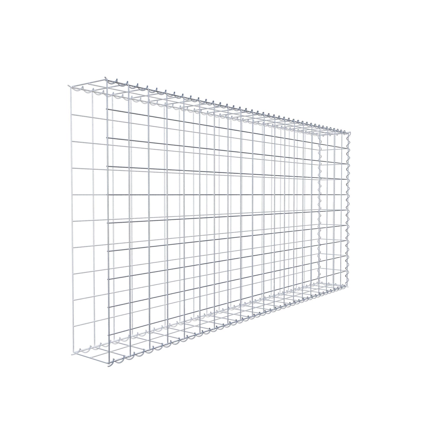 Opvokset gabion type 2 200 cm x 100 cm x 20 cm (L x H x D), maskestørrelse 10 cm x 10 cm, spiral