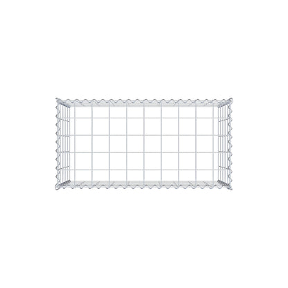 Gabion rapporté type 3 100 cm x 50 cm x 50 cm (L x H x P), mailles 10 cm x 10 cm, spirale