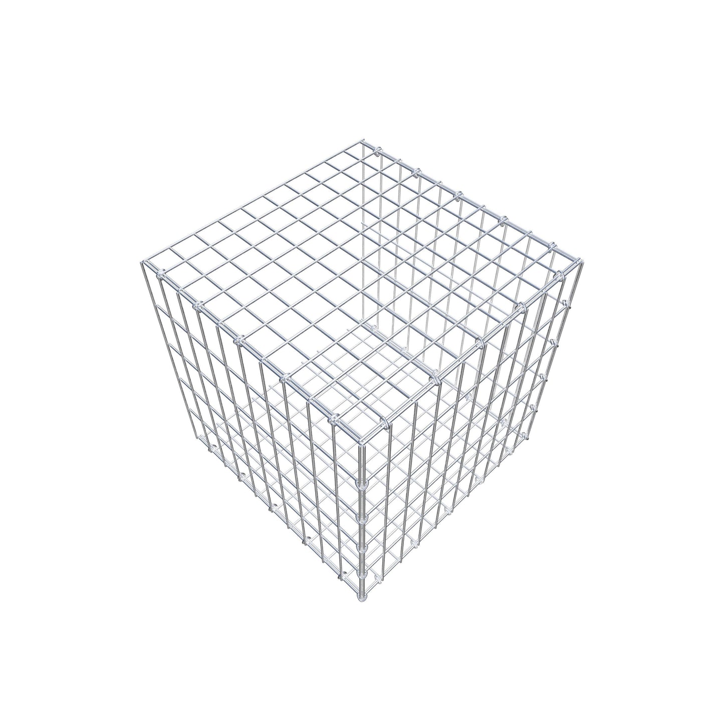 Gabbione aggiuntivo tipo 2 50 cm x 50 cm x 50 cm, maglia 5 cm x 10 cm, anello a C