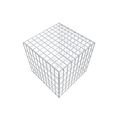 Gabbione aggiuntivo tipo 2 50 cm x 50 cm x 50 cm, maglia 5 cm x 10 cm, anello a C