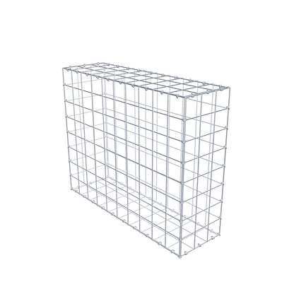 Gabbione 100 cm x 80 cm x 30 cm (L x H x P), maglia 10 cm x 10 cm, anello a C
