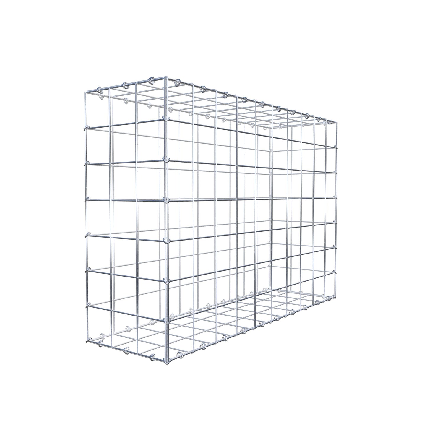 Gabione 100 cm x 70 cm x 30 cm (L x H x T), Maschenweite 10 cm x 10 cm, C-Ring