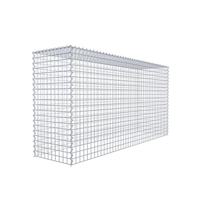 Gabion rapporté type 3 200 cm x 100 cm x 50 cm (L x H x P), mailles 5 cm x 5 cm, spirale