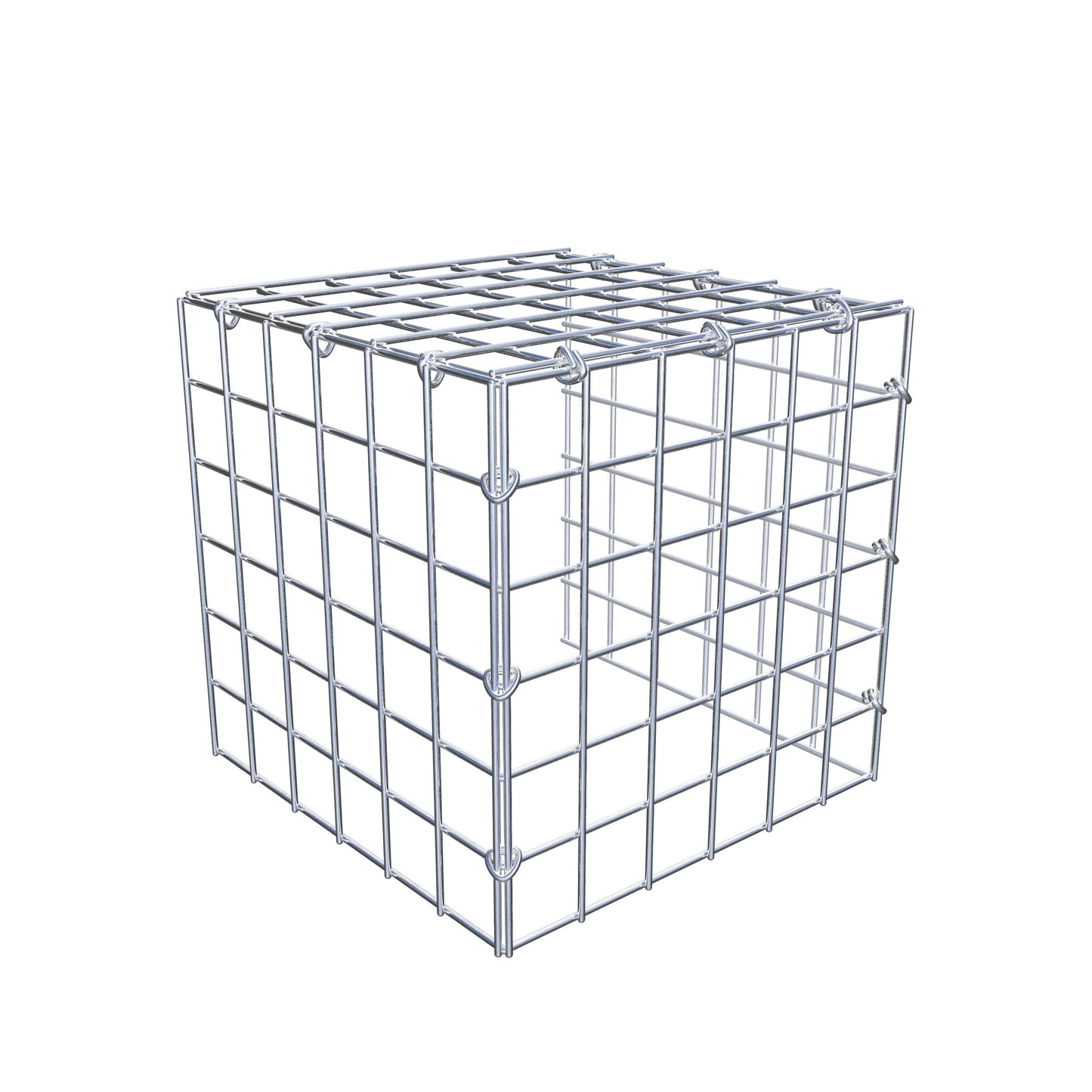 Gavión adicional tipo 4 30 cm x 30 cm x 30 cm (L x A x P), malla 5 cm x 5 cm, anillo en C