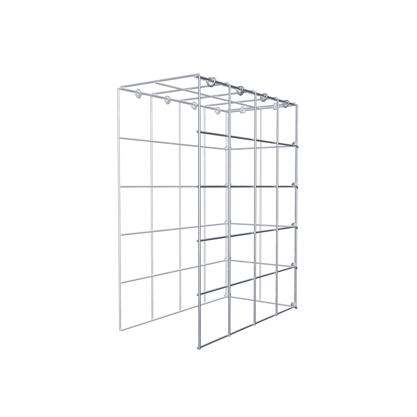 Anbaugabione Typ 4 50 cm x 40 cm x 20 cm (L x H x T), Maschenweite 10 cm x 10 cm, C-Ring