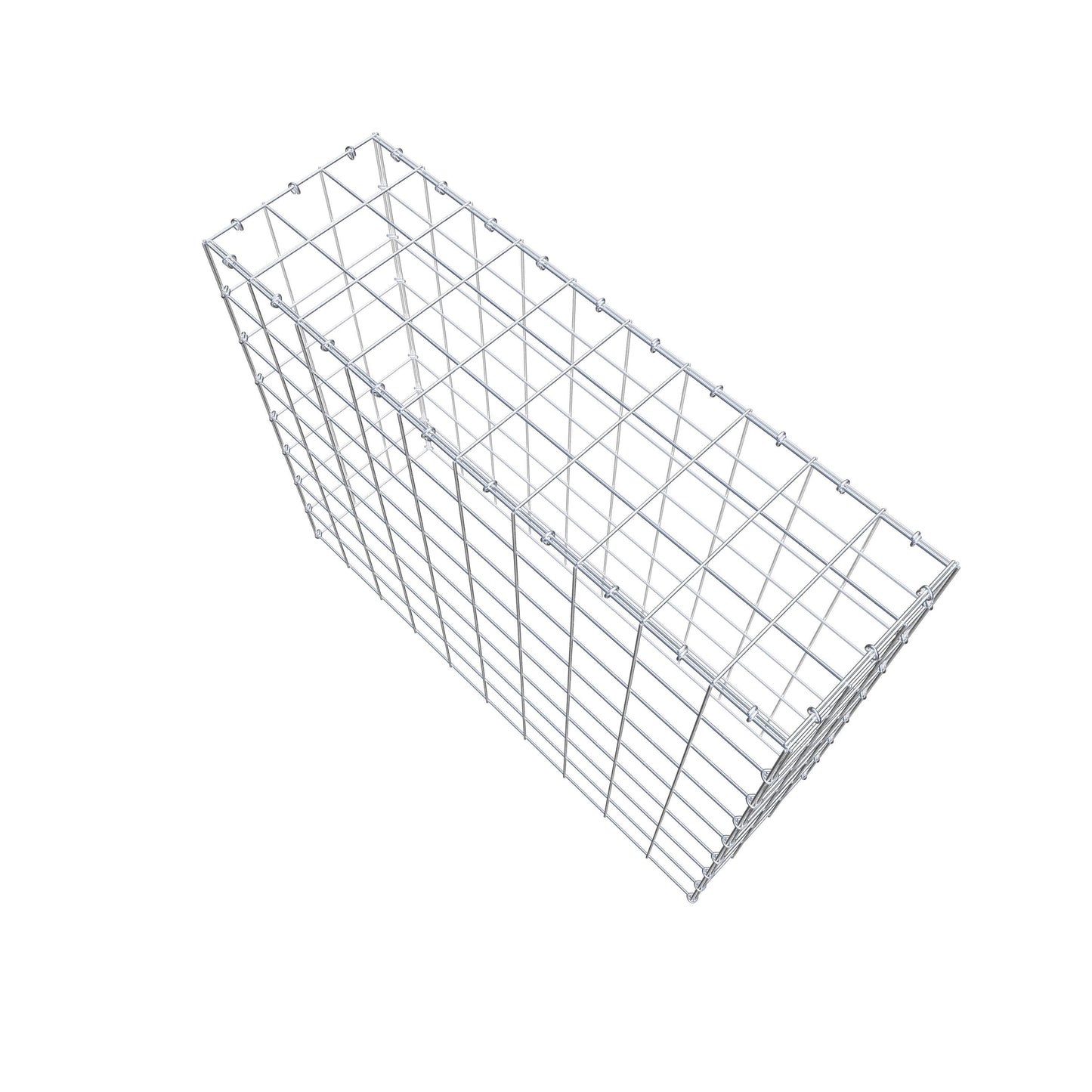 Anbaugabione Typ 3 100 cm x 80 cm x 30 cm (L x H x T), Maschenweite 10 cm x 10 cm, C-Ring