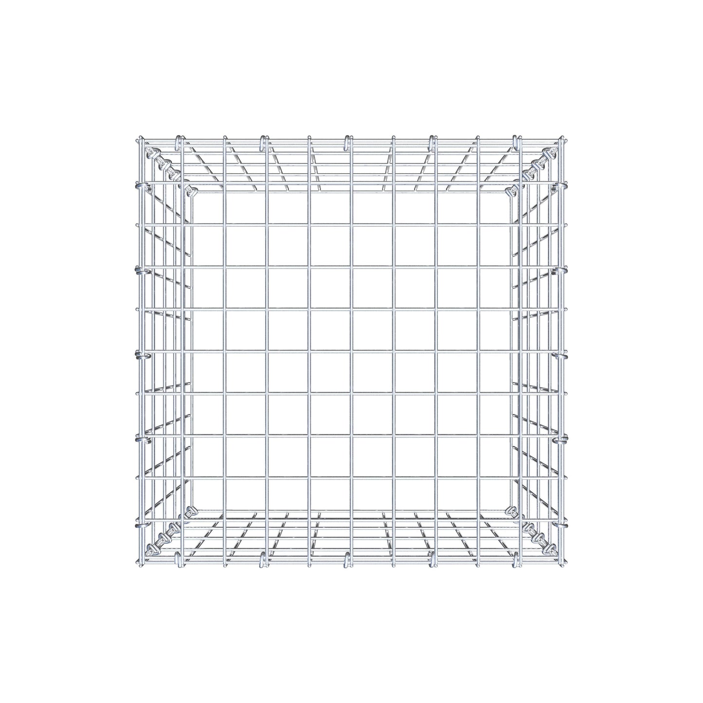 Gabbione aggiuntivo tipo 3 50 cm x 50 cm x 50 cm (L x H x P), maglia 5 cm x 10 cm, anello a C