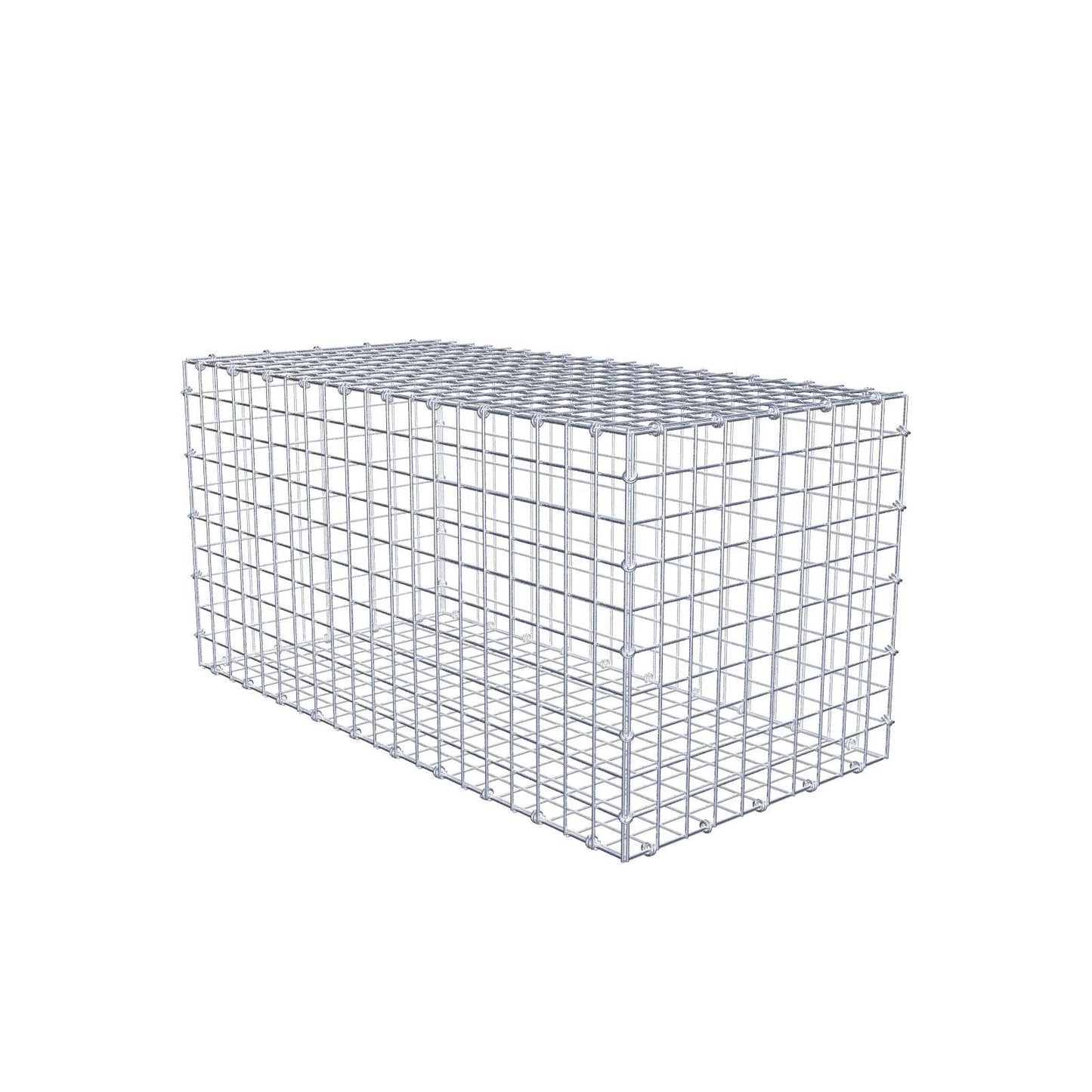 Gabione 100 cm x 50 cm x 50 cm (L x H x T), Maschenweite 5 x 5 cm, Spiralring