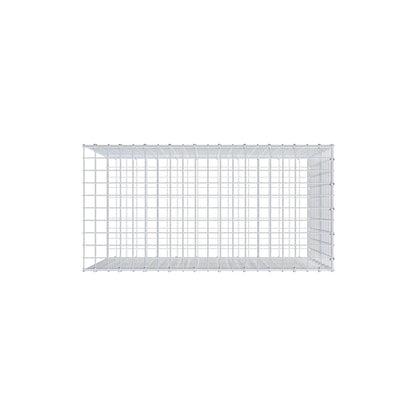 Mounted gabion type 2 100 cm x 70 cm x 50 cm (L x H x D), mesh size 5 cm x 5 cm, C-ring