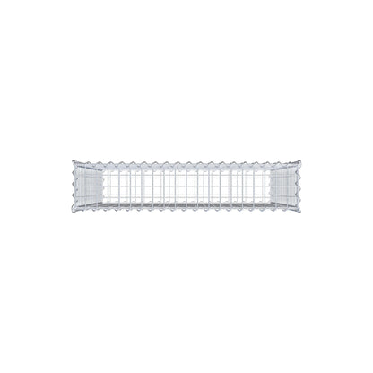 Gabion 100 cm x 100 cm x 20 cm (L x H x D), mesh size 5 cm x 5 cm, spiral