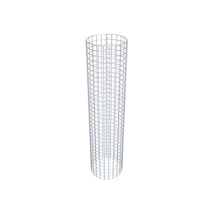 Colonna gabbionata rotonda 37 cm di diametro, 160 cm di altezza, maglia 5 cm x 5 cm