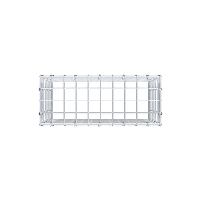 Mounted gabion type 3 50 cm x 40 cm x 20 cm (L x H x D), mesh size 5 cm x 5 cm, C-ring