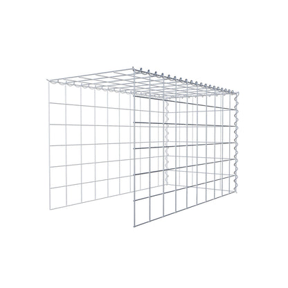 Gabbione aggiuntivo tipo 4 100 cm x 60 cm x 50 cm (L x A x P), maglia 10 cm x 10 cm, spirale