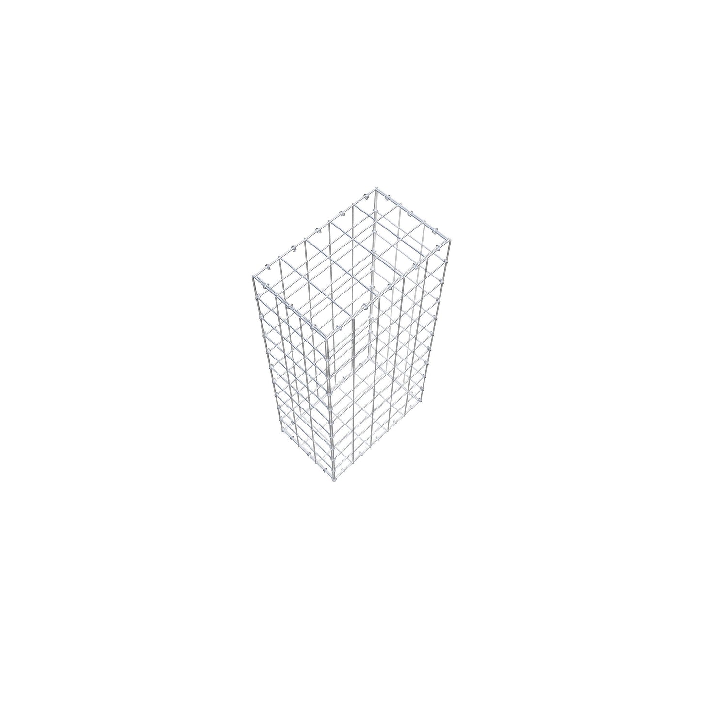 Gavión 100 cm x 30 cm x 50 cm (L x A x P), malla 10 cm x 10 cm, anillo en C