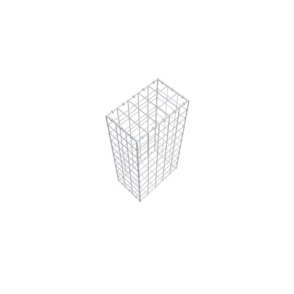Gavión 100 cm x 30 cm x 50 cm (L x A x P), malla 10 cm x 10 cm, anillo en C