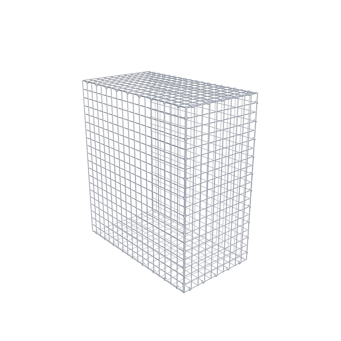 Gavión complementario de tipo 2 100 cm x 90 cm x 50 cm (largo x alto x fondo), malla 5 cm x 5 cm, anillo en C