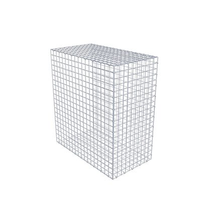 Gavión complementario de tipo 2 100 cm x 90 cm x 50 cm (largo x alto x fondo), malla 5 cm x 5 cm, anillo en C
