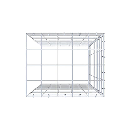 Gavión complementario de tipo 4 100 cm x 50 cm x 40 cm (L x A x P), malla 10 cm x 10 cm, anillo en C