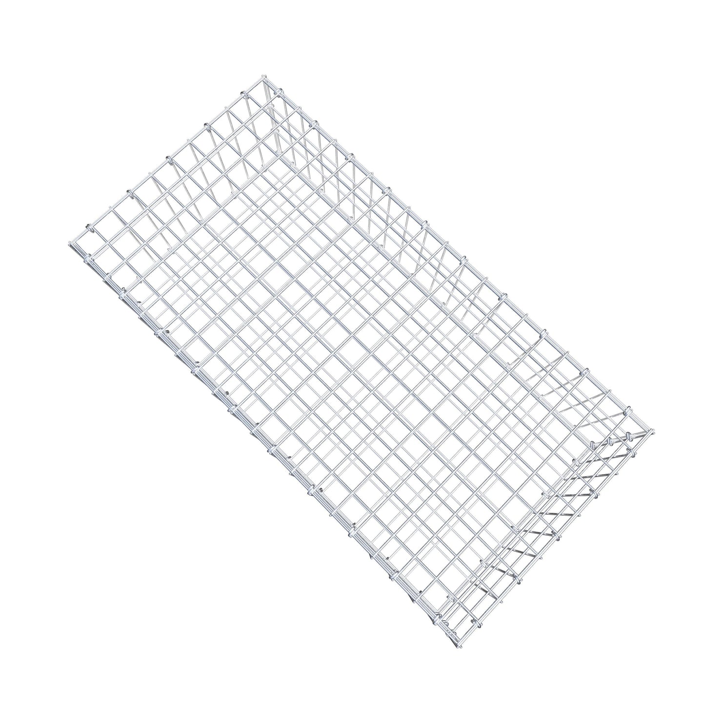 Gabbione 100 cm x 30 cm x 50 cm (L x H x P), maglia 5 cm x 10 cm, anello a C