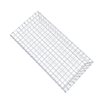Gabbione 100 cm x 30 cm x 50 cm (L x H x P), maglia 5 cm x 10 cm, anello a C