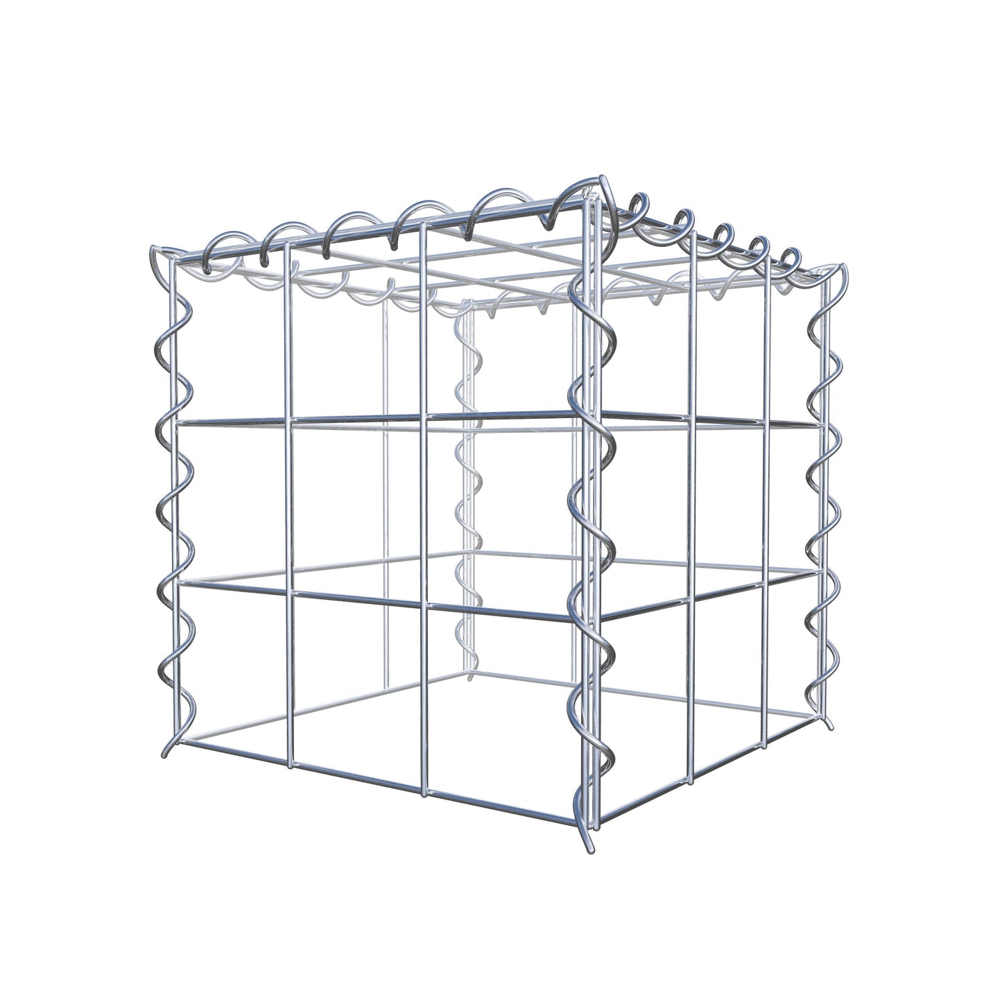 Gabion rapporté type 3 30 cm x 30 cm x 30 cm (L x H x P), mailles 10 cm x 10 cm, spirale