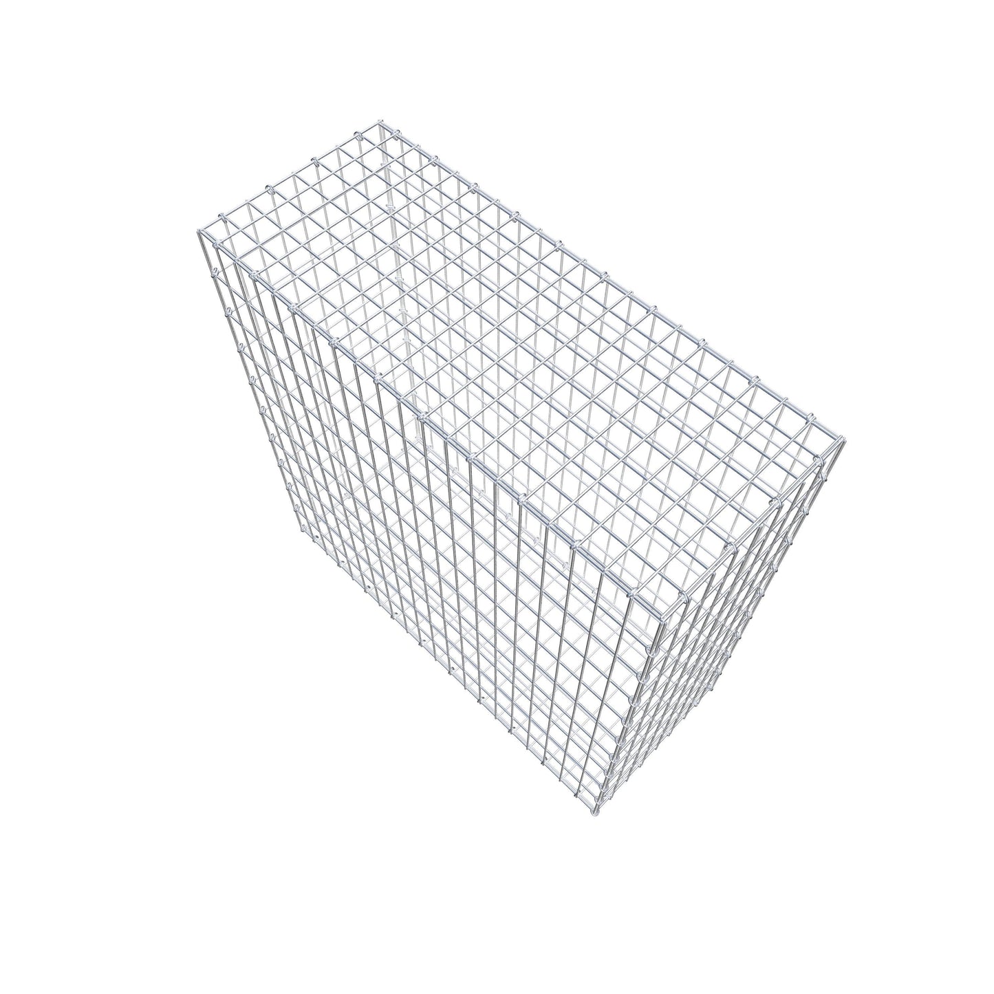 Gabbione 100 cm x 100 cm x 40 cm (L x H x P), maglia 5 cm x 10 cm, anello a C