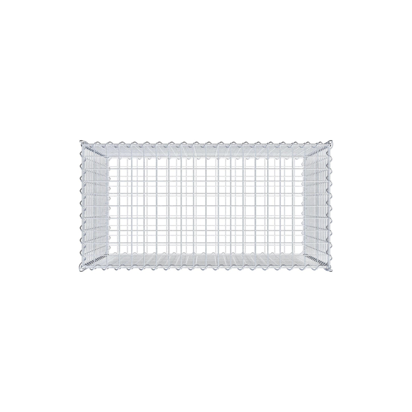 Gabione 100 cm x 80 cm x 50 cm (L x H x T), Maschenweite 5 cm x 5 cm, Spirale