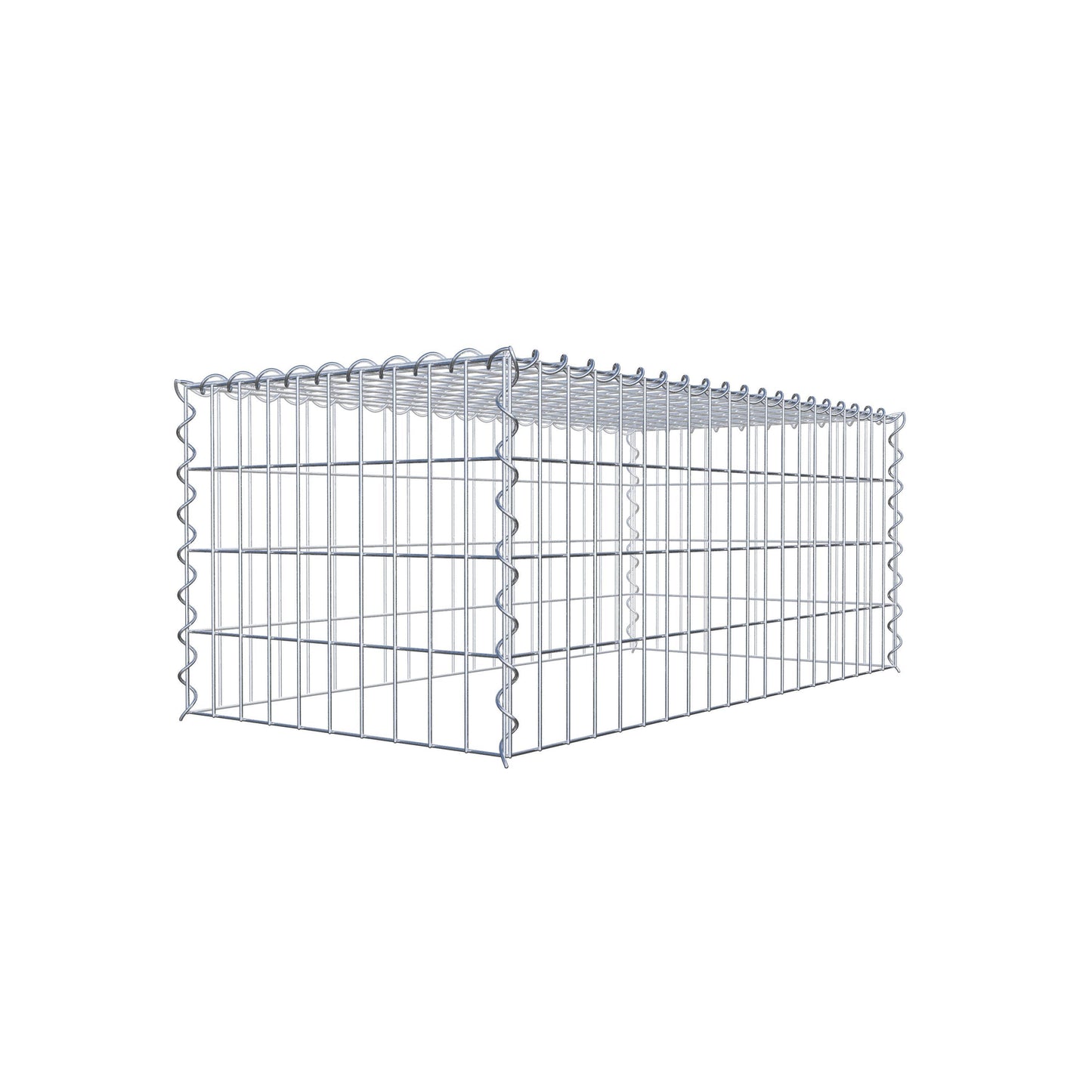 Add-on schanskorf type 3 100 cm x 40 cm x 50 cm (L x H x D), maaswijdte 5 cm x 10 cm, spiraalvormig