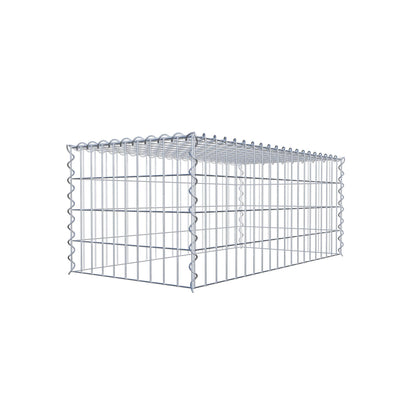 Add-on schanskorf type 3 100 cm x 40 cm x 50 cm (L x H x D), maaswijdte 5 cm x 10 cm, spiraalvormig
