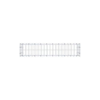 Gabione 100 cm x 30 cm x 20 cm (L x H x T), Maschenweite 5 x 10 cm, Spiralring
